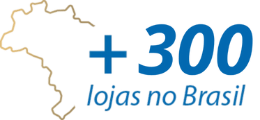 Mais de 300 lojas no Brasil