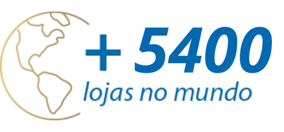 Mais de 5400 lojas no mundo
